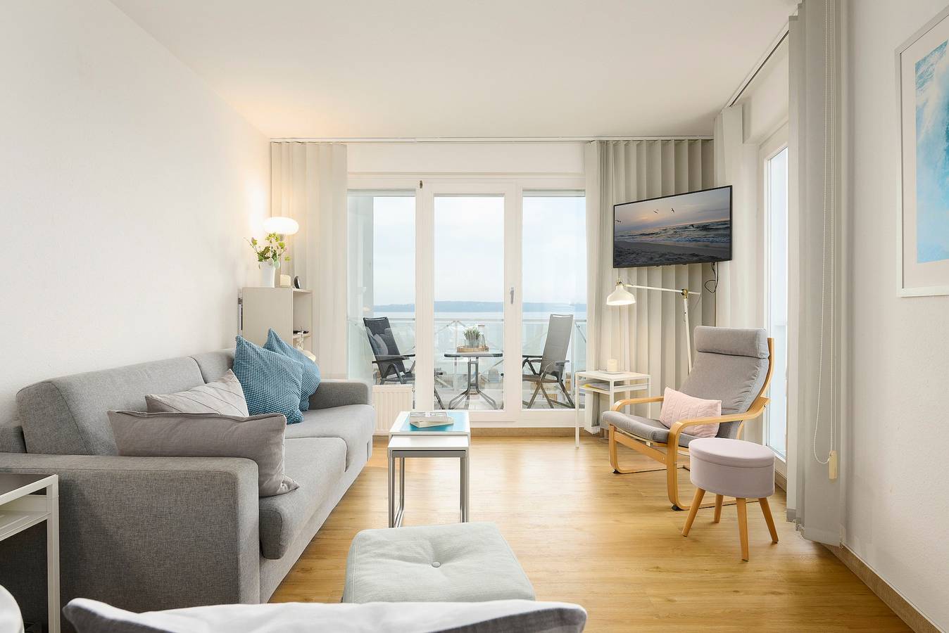 Appartement de vacances entier, Appartement de vacances pour 2 personnes avec balcon in Kieler Förde, Laboe