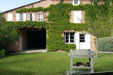 Chambre d’hôte pour 9 personnes, avec terrasse ainsi que piscine et jardin, animaux acceptés dans l' Ariège