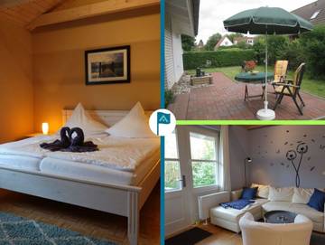 Ferienwohnung für 2 Personen, mit Garten und Terrasse auf Föhr