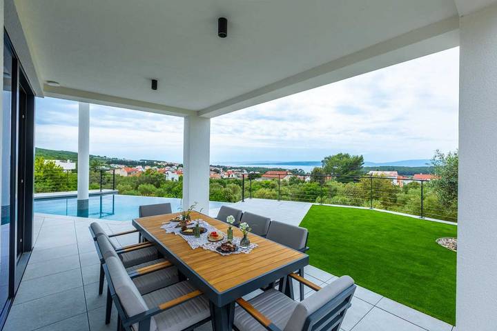 Villa pour 8 personnes, avec jardin et piscine à Punat - 3