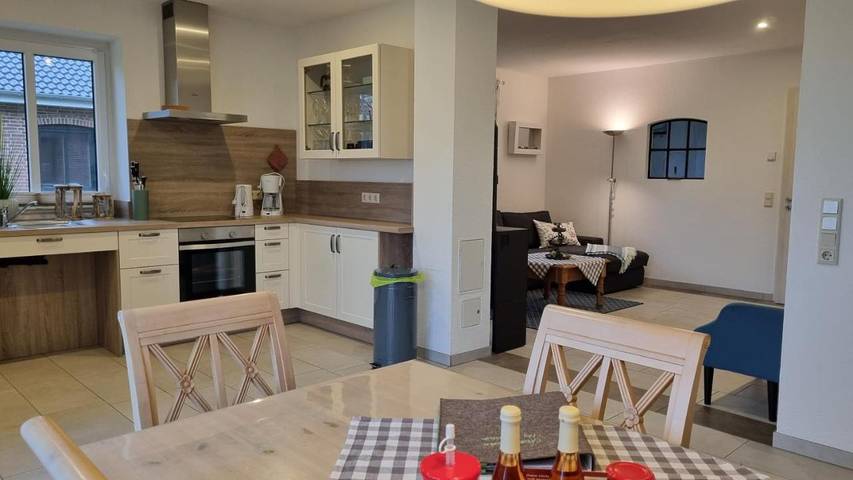 Ferienwohnung für 3 Personen, mit Terrasse und Garten sowie Sauna und Ausblick in Leck - 4