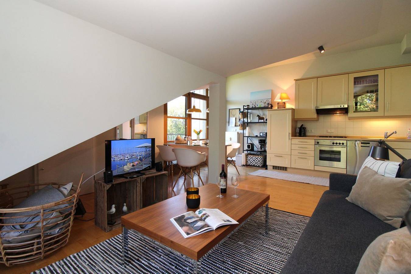 Ganze Wohnung, Appartementanlage Am Grün / Fewo 25: moderne 2-Zimmer-Fewo mit 2 Balkonen in Wittenbeck, Rostock und Umgebung