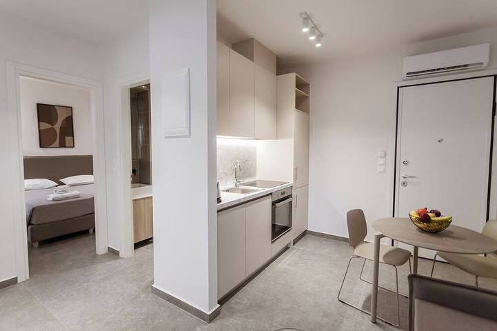Vakantieappartement voor 2 personen, met balkon in Rhodos Stad