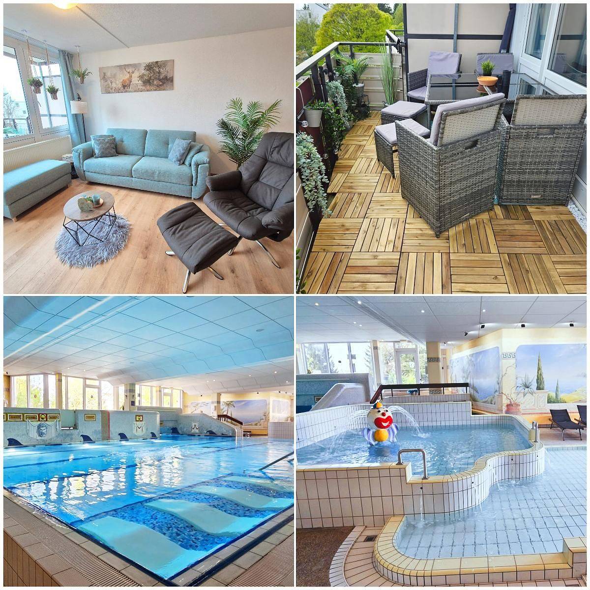 Appartement entier, Appartement de vacances pour 5 personnes avec piscine in Sankt Englmar, Vorderer Bayerischer Wald