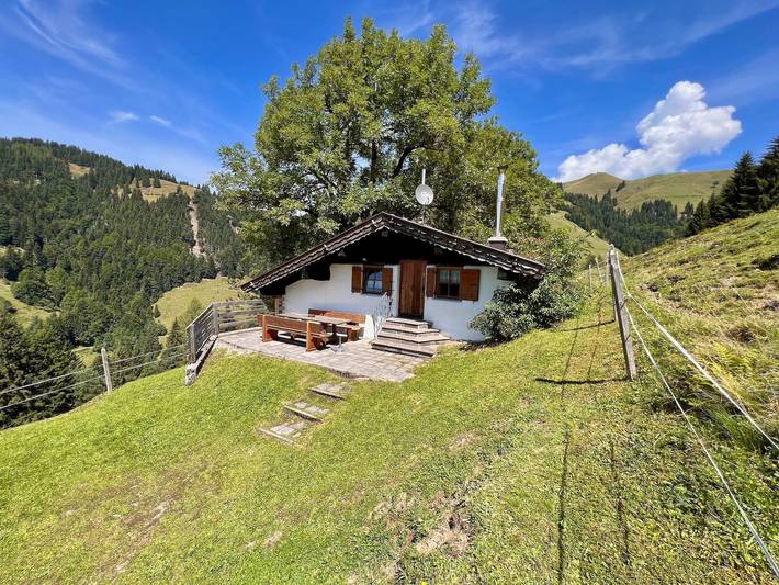 Ferienhaus für 5 Personen, mit Terrasse und Ausblick sowie Garten