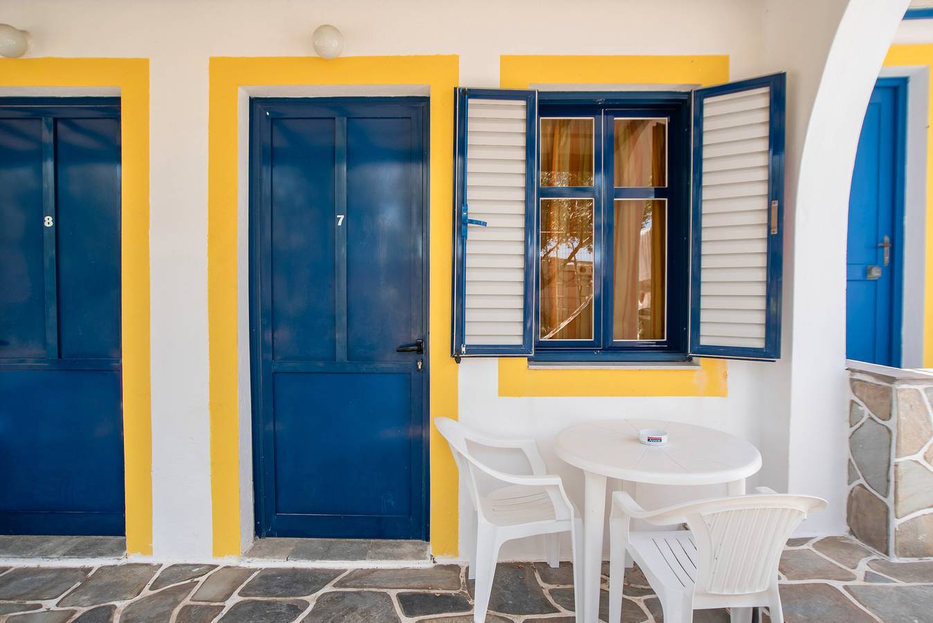 Kamer 'Studio 8' met uitzicht op de bergen, Wifi en airconditioning in Paros