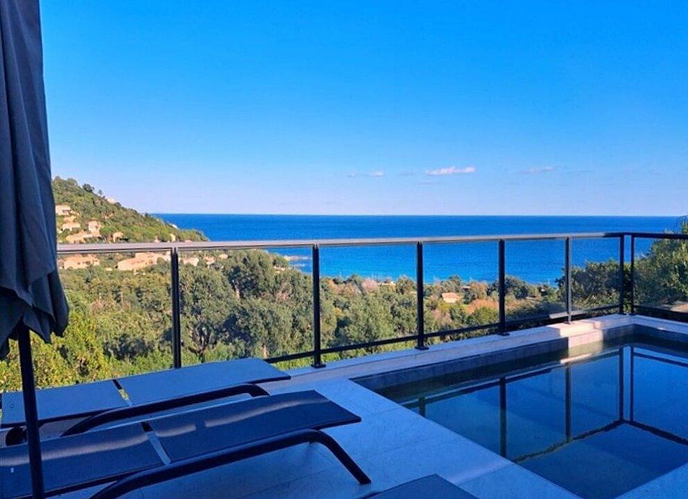 A Tarco, villa piscine privée, terrasses vue mer, 2 chambres in Conca, Arrondissement de Sartène