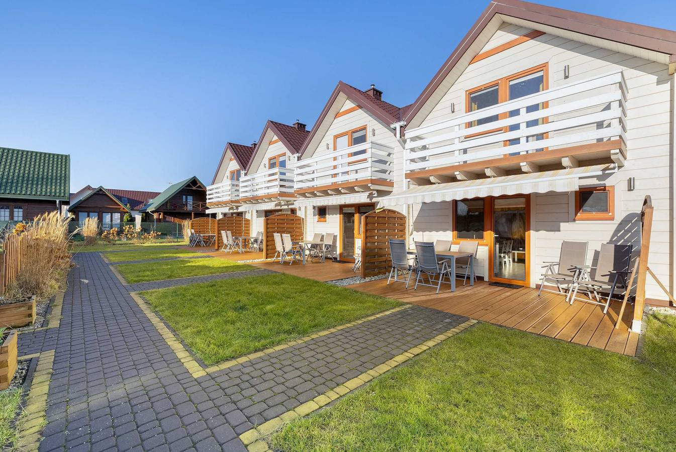 Ganze Wohnung, Ferienwohnung für 5 Personen mit Balkon/Terrasse in Grzybowo, Polnische Ostsee