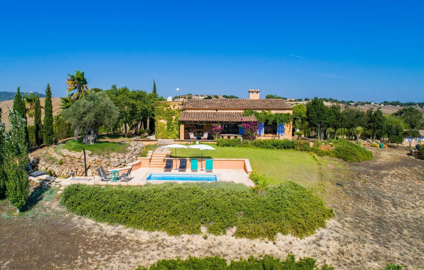 Modernes Terrassenapartment mit Pool und Internetzugang in Petra (Mallorca), Mallorca Inselmitte