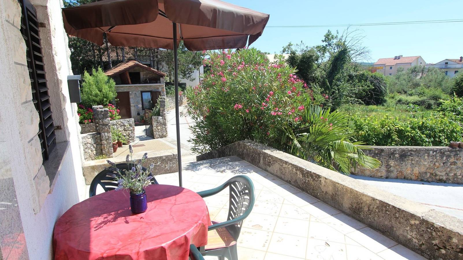 Ganze Wohnung, Studio Ferienwohnung Eva 2 for 2 people with sea view in Malinska-Dubašnica, Krk