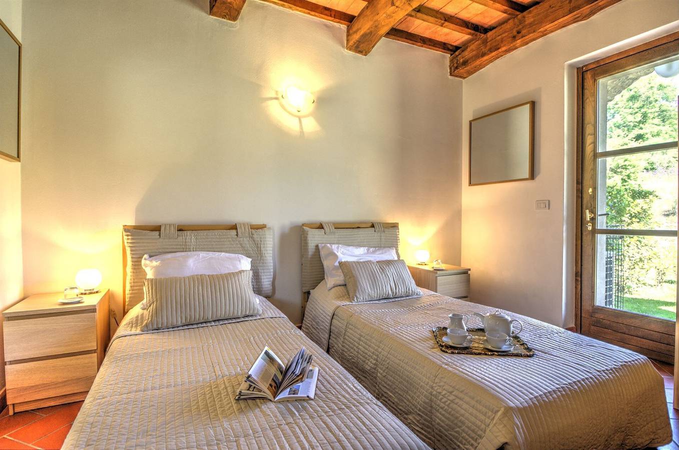 Ferienhaus "Villa Nespola" mit Waldblick, Gemeinschaftspool & Wlan in Roccalbegna, Grosseto Provinz