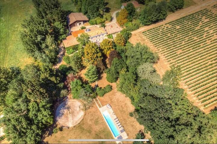 Location de vacances pour 15 personnes, avec jardin ainsi que piscine et vue à Saint-Sulpice-et-Cameyrac - 2