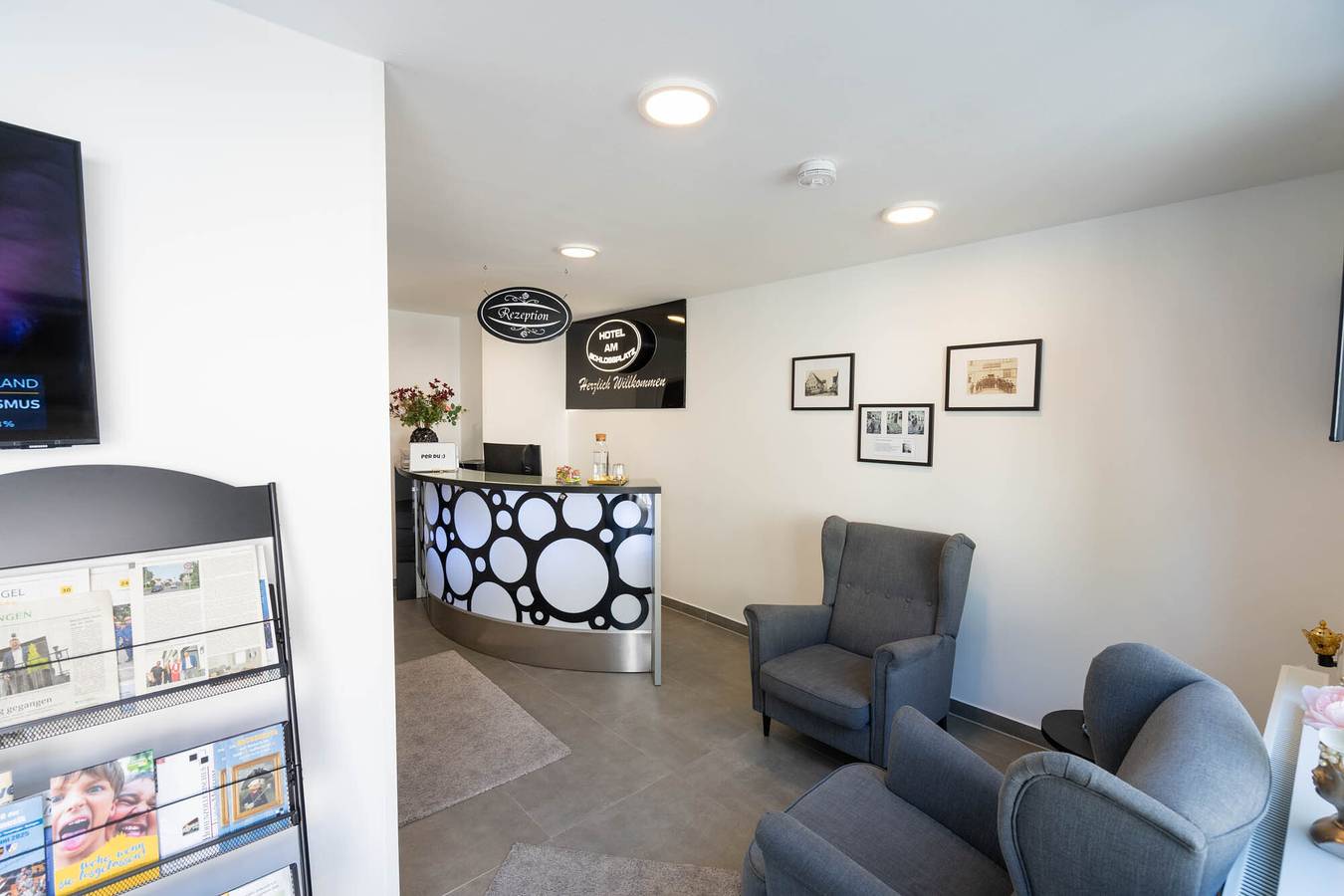 Hotel am Schlossplatz - Einzelzimmer mit Dusche und Wc in Hechingen, Neckar-Alb