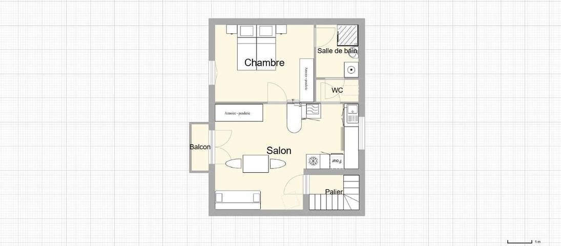 Gîte pour 4 personnes, avec balcon, animaux acceptés à Lannemezan - 2