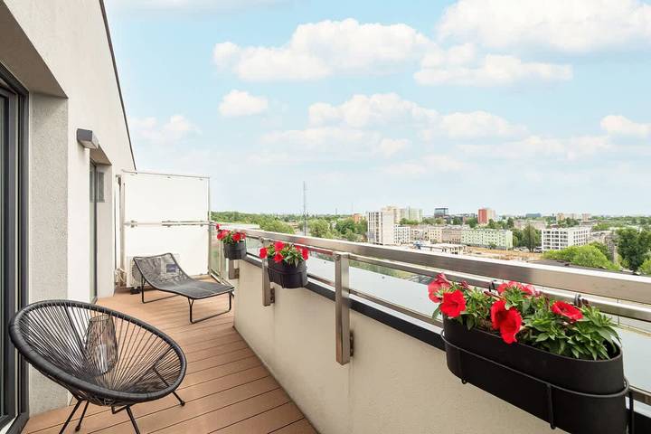 Ganze Wohnung, Modern Apartment | Parking, Air Conditioning, close to the Station in Łódź, Region Lodz