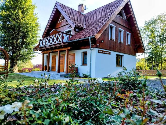 Apartament wakacyjny dla 8 osób, z Balkon i Taras oraz Ogród i Widok w Przesieka