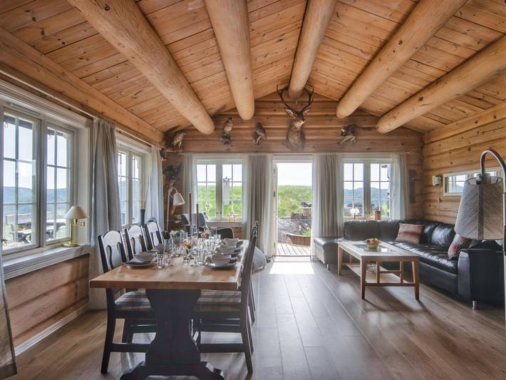 Ferienhaus für 8 Personen, mit Garten und Balkon sowie Seeblick in Åseral - 3