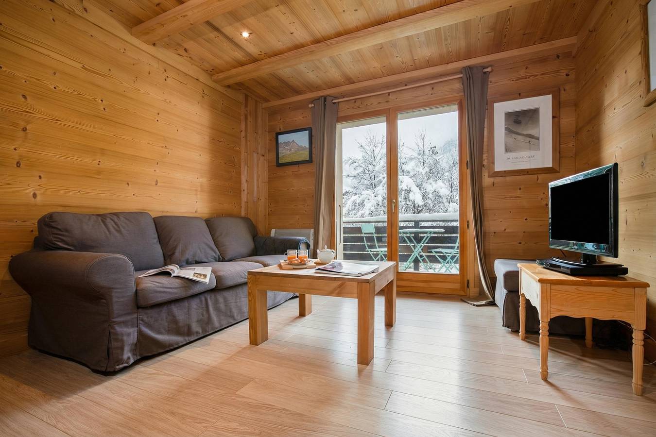Ganze Wohnung, Apt La Sauvageonne in Servoz Balcony & Mountain views in Servoz, Region Bonneville
