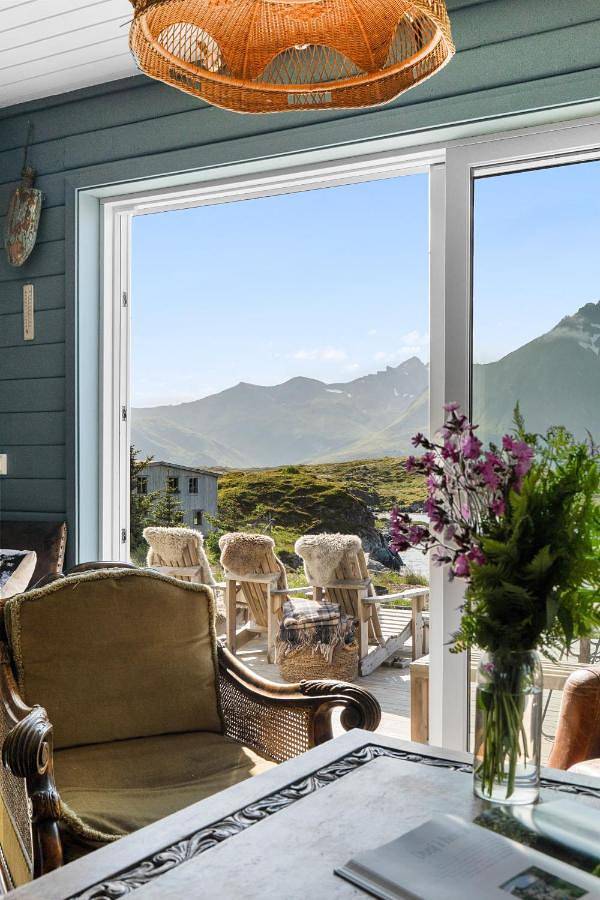 Ferienhaus für 14 Personen, mit Garten und Ausblick sowie Sauna und Seeblick, mit Haustier auf den Lofoten - 4