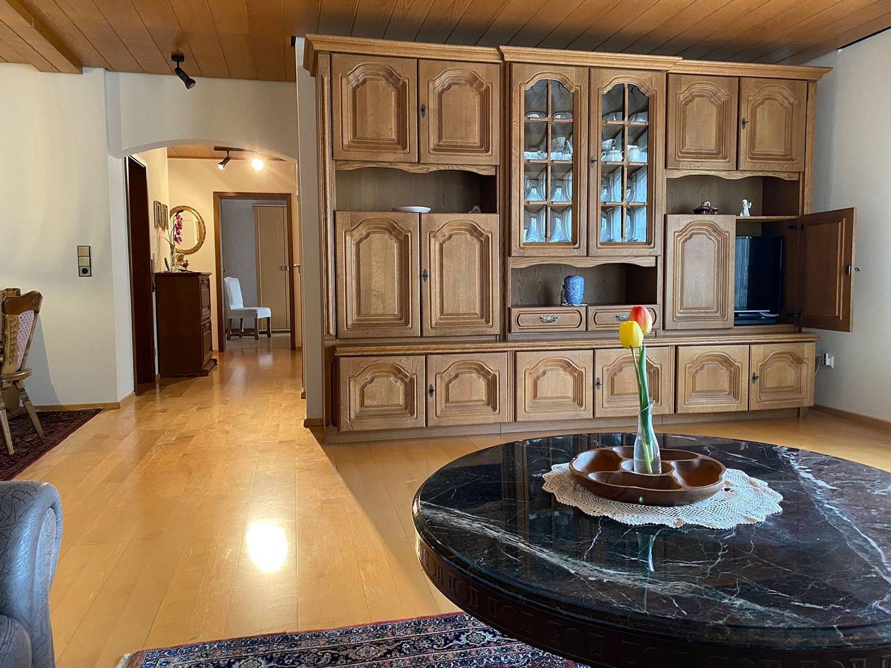 Ganze Wohnung, Ferienwohnung 'Marie' mit Gemeinschaftsterrasse und Wi-Fi in Loffenau, Nordschwarzwald