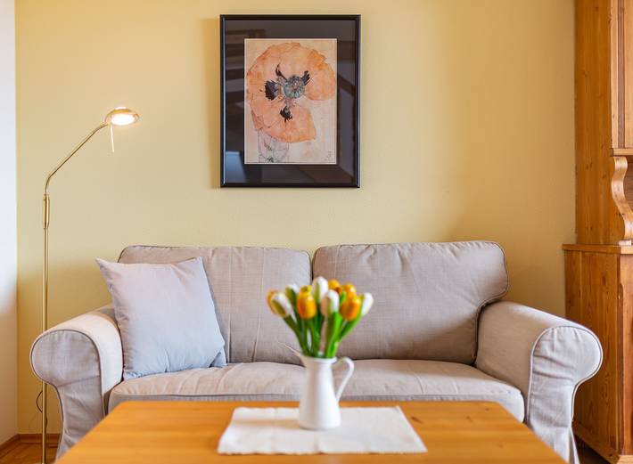 Ganze Wohnung, Jungnamensand : Ferienwohnung in Wittdün am Wattenmeer von Amrum - Meerblick, Hund willkommen in Wittdün, Amrum
