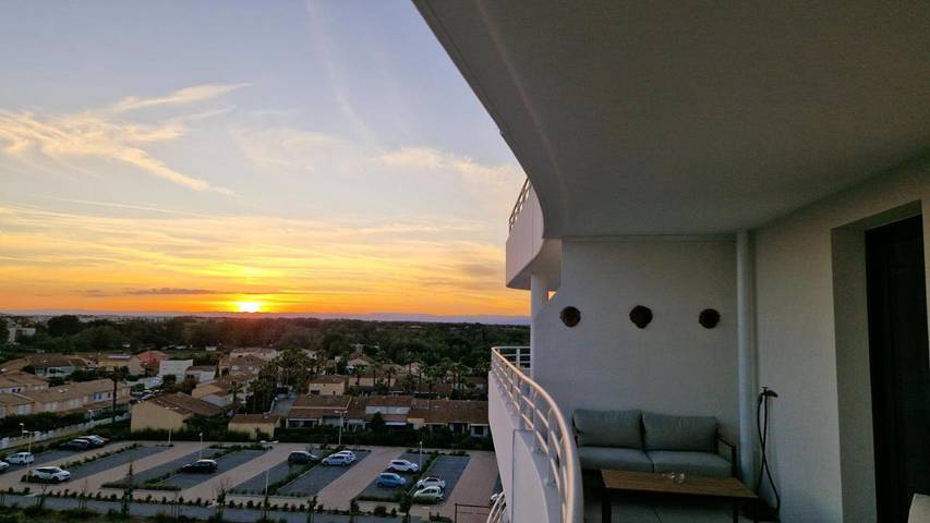 Gîte pour 4 personnes, avec vue et balcon dans Casino de Valras Plage - 2