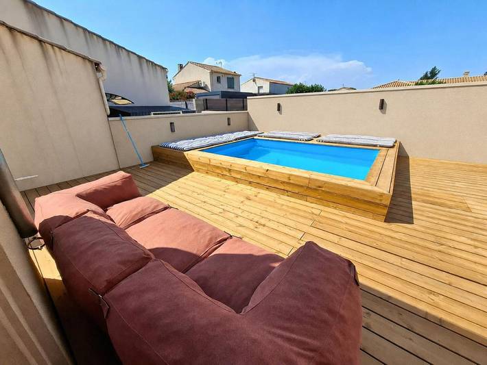 Chalet para 8 personas, con jardín y piscina - 1