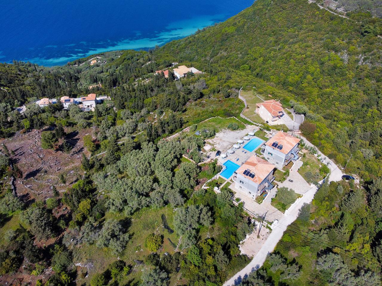 Hel lägenhet, Apartment with Pool View, Sea View, Wi-Fi & Terrace in Grekland