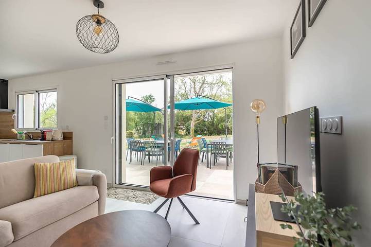 Maison de vacances pour 10 personnes, avec Terrasse et Jardin