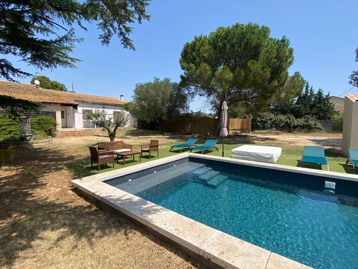 Maison de vacances pour 6 personnes, avec piscine et terrasse ainsi que jardin et jacuzzi