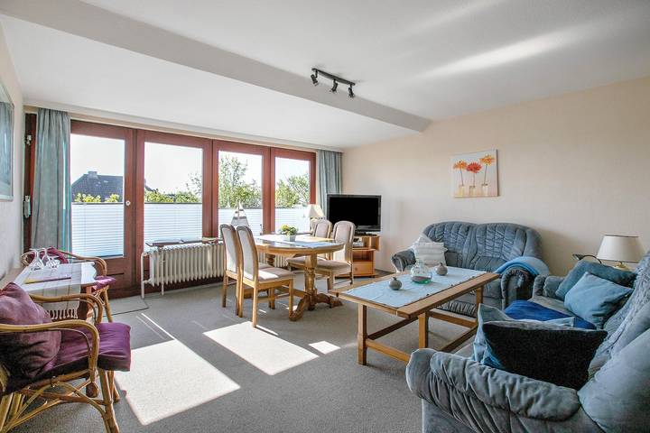 Ferienwohnung für 4 Personen, mit Balkon und Garten, kinderfreundlich in Nordstrand