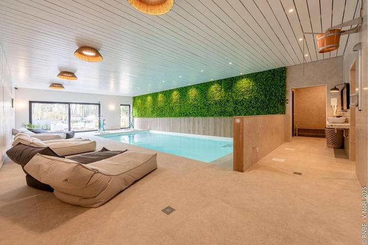 Chambre d’hôte pour 2 personnes, avec piscine et sauna ainsi que vue et jardin dans Sart-Dames-Avelines