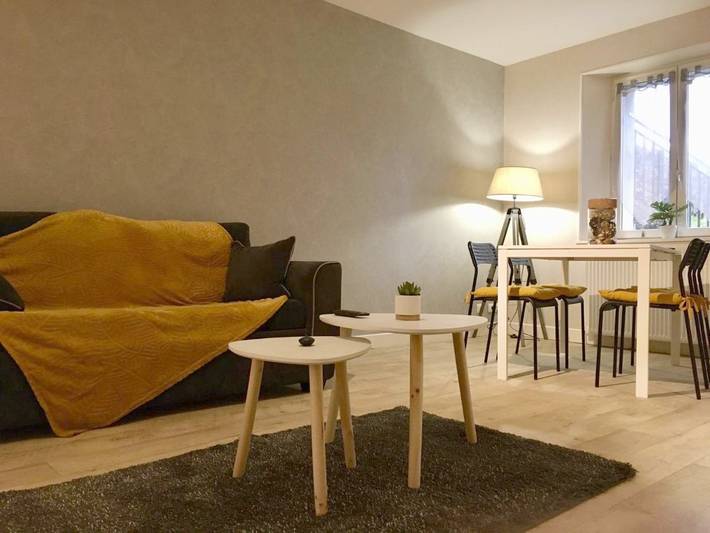 Appartement de vacances pour 6 personnes, avec Terrasse ainsi que Jardin et Vue