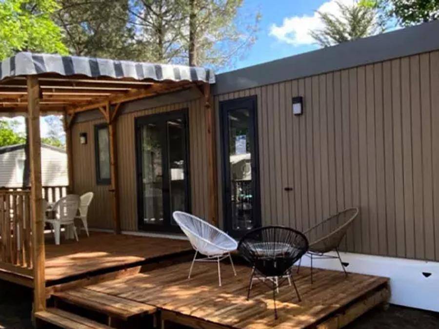 Camping Le Paradis Carcans Lacanau - Mobile home 6 persons - Prestige ++ 4 Rooms 6 People Air-conditioned +Tv in Carcans, Lesparre-Médoc region