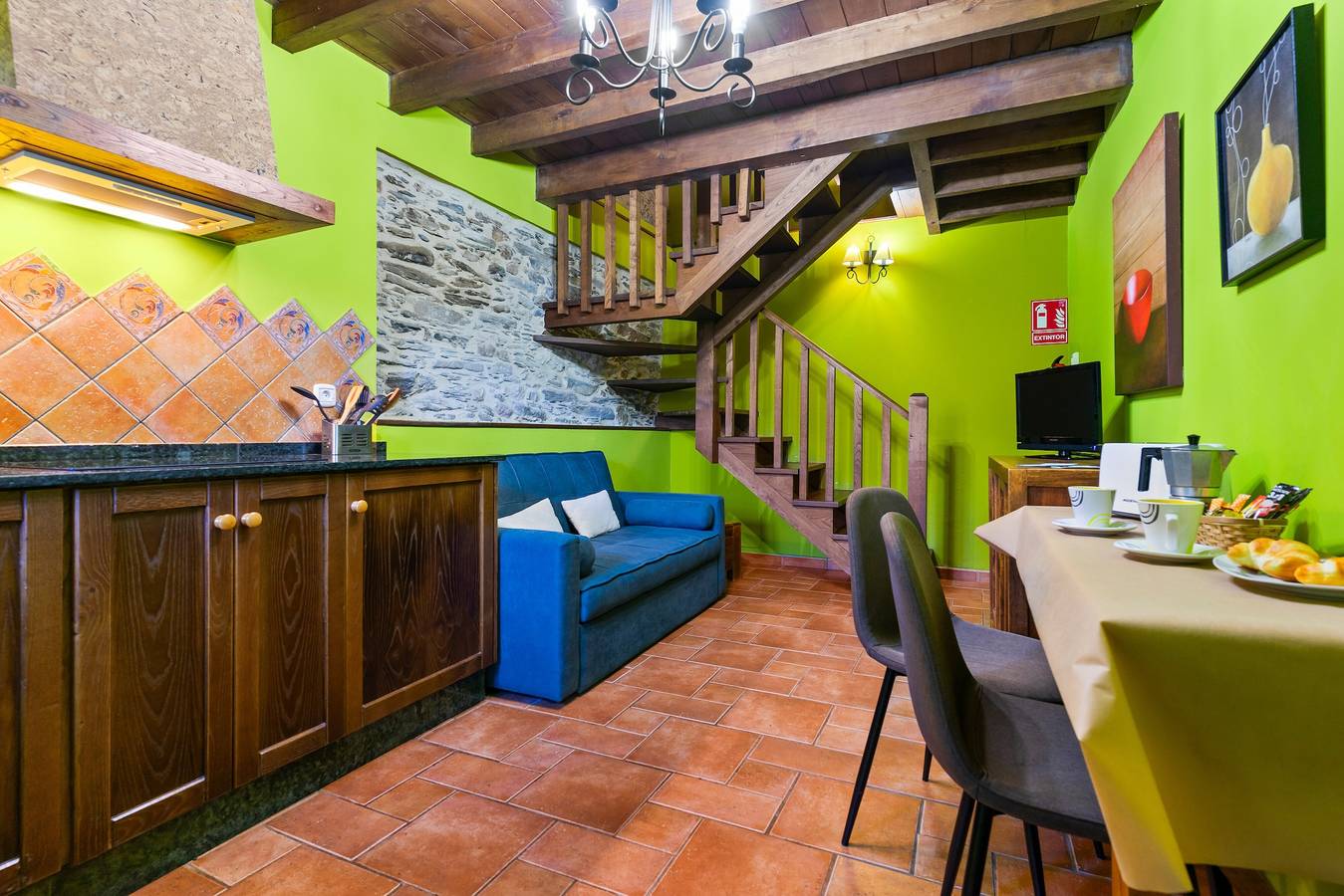 Landhaus 'Picon' mit gemeinsamer Terrasse, Gemeinschaftsgarten und Wi-Fi in Ortigueira, Costa de Galicia