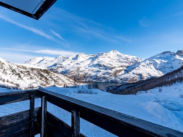 Vakantiewoning voor 6 personen, met uitzicht op het meer en balkon in Tignes