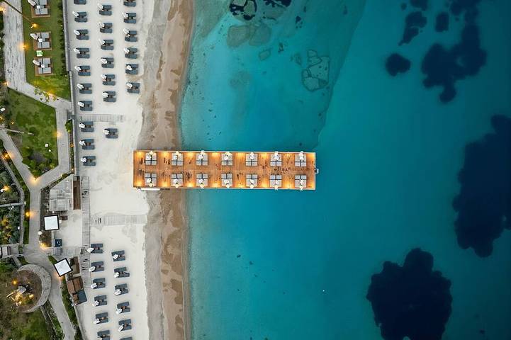 Leilighetshotell for 6 personer, jacuzzi og hage i tillegg til sauna og balkong i Bodrum