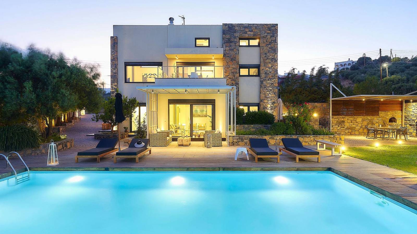 Villa für 6 Personen mit Garten in Agia Pelagia, Achlada