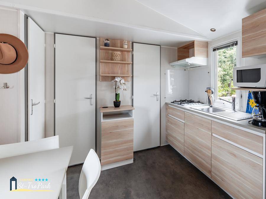 Camping Oléron Saint Tro'Park - Mobilheim 6 personen - Confort Plus 27 m² in Saint-Trojan-les-Bains, Côte de Beauté