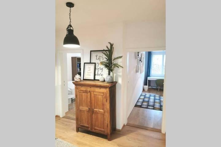 Ferienwohnung für 6 Personen, mit Garten und Ausblick