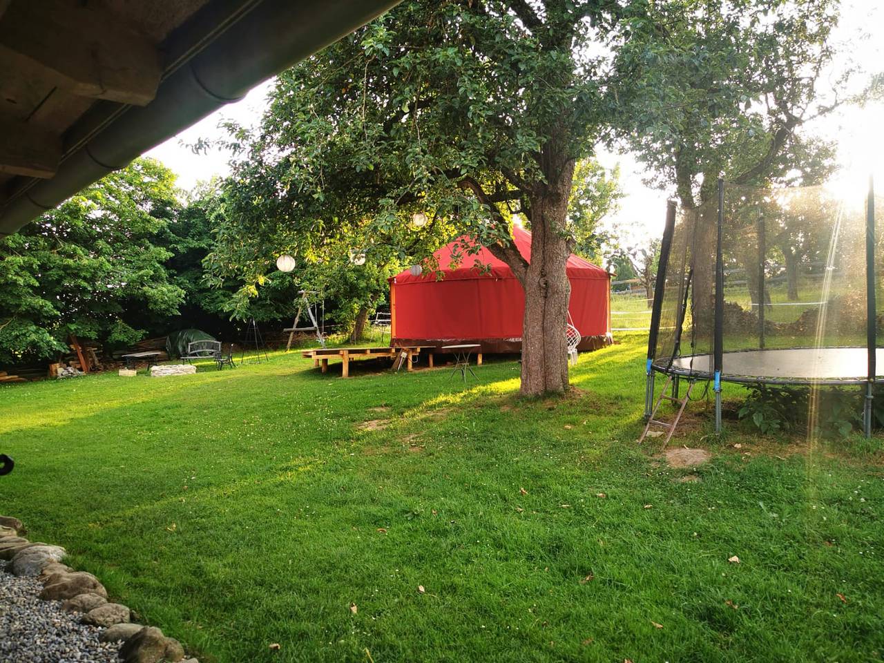 Gemütliche 28 m²-Jurte mit Sternenblick, Grillstelle und separatem Bad in Nördlicher Bodensee region