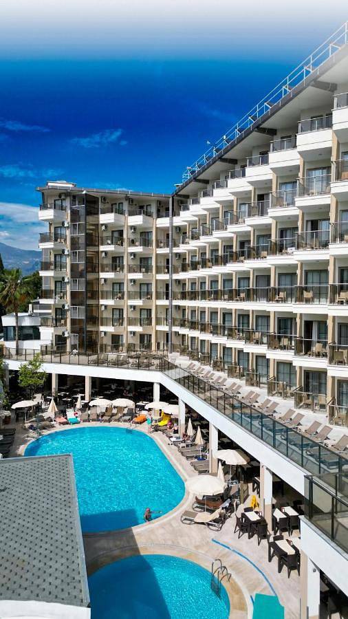 Hotel für 3 Personen, mit Garten und Pool sowie Sauna und Ausblick in Alanya