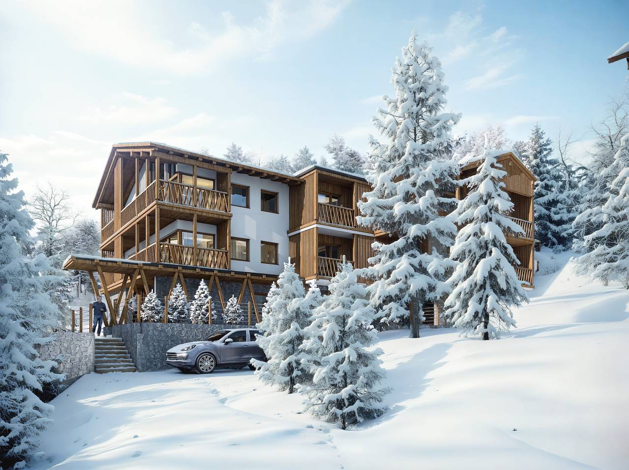 Ganze Wohnung, Suite 1: Spektakulärer 180°-Blick auf die Dolomiten in La Villa, Abtei