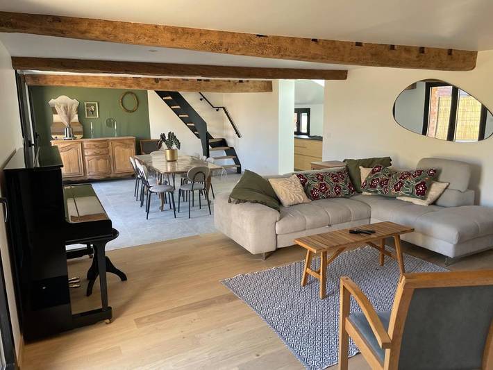 Location de vacances pour 10 personnes, avec Terrasse ainsi que Jardin et Vue dans Muncq-Nieurlet