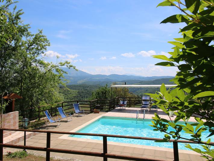 Ferienhaus für 8 Personen, mit Terrasse und Garten sowie Pool in Marche