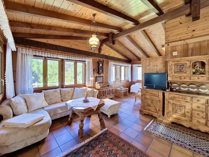 Ferienhaus für 2 Personen, mit Ausblick und Terrasse sowie Garten im Wallis - 3