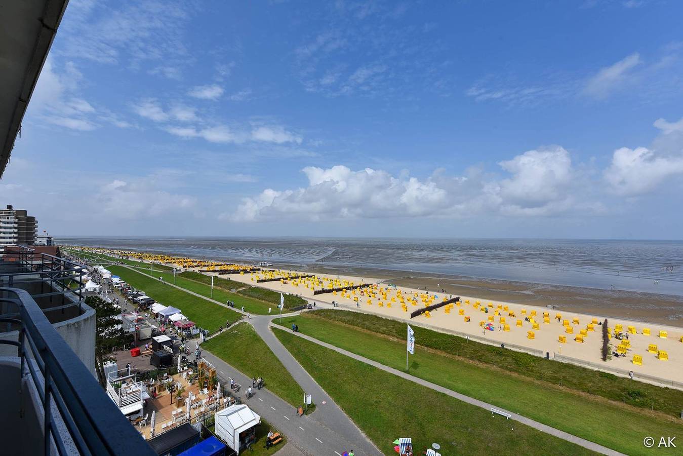 Appartement entier, Ferienwohnung Duhnen – Haus Pacific App. 81 mit Seesicht & Schwimmbad in Duhnen, Cuxhaven