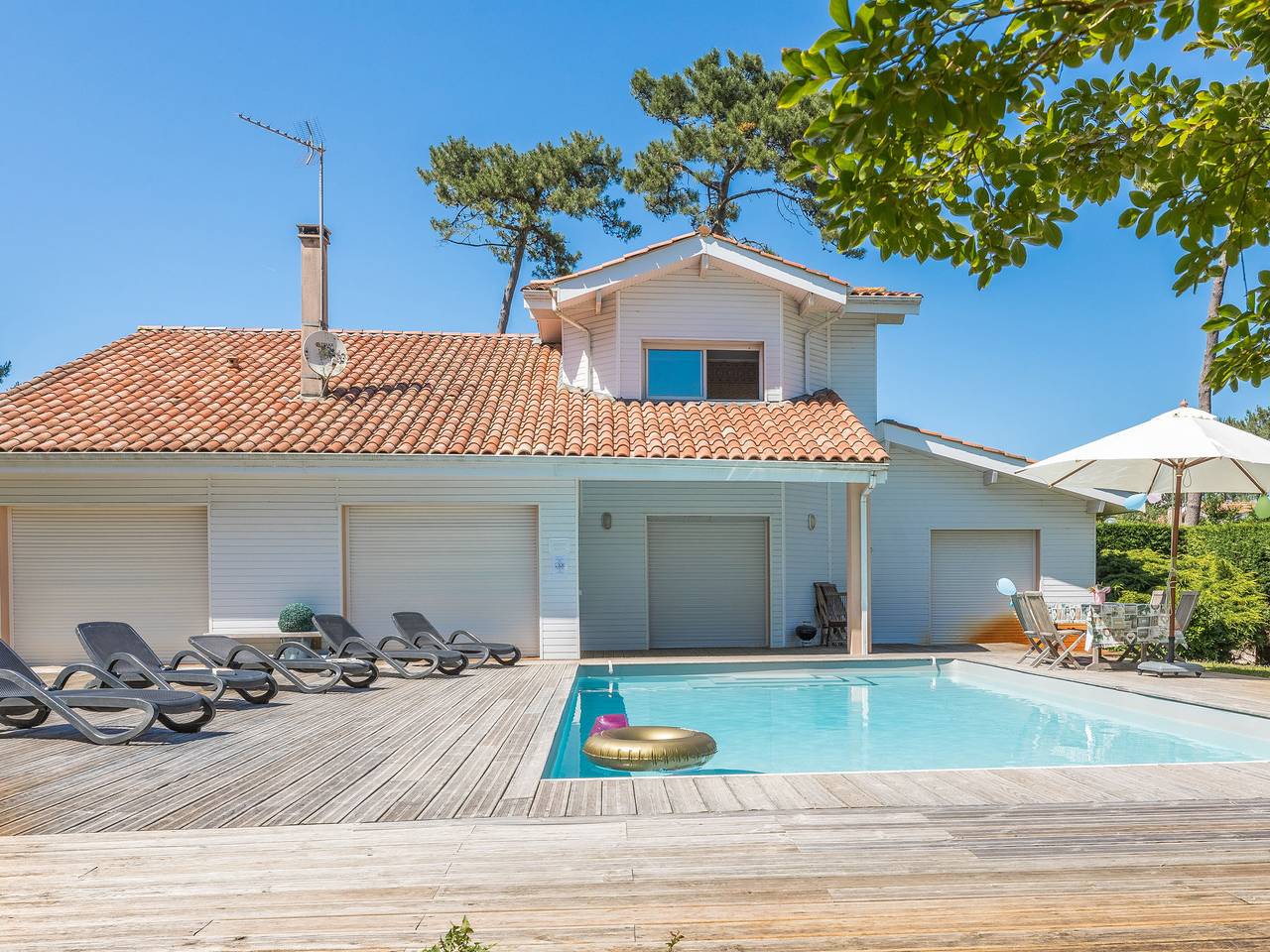 Villa mit privatem Pool in Strandnähe in Moliets-Plage, Moliets-et-Maa