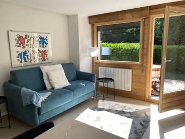 Gîte pour 4 personnes, avec terrasse dans Gare des Praz de Chamonix