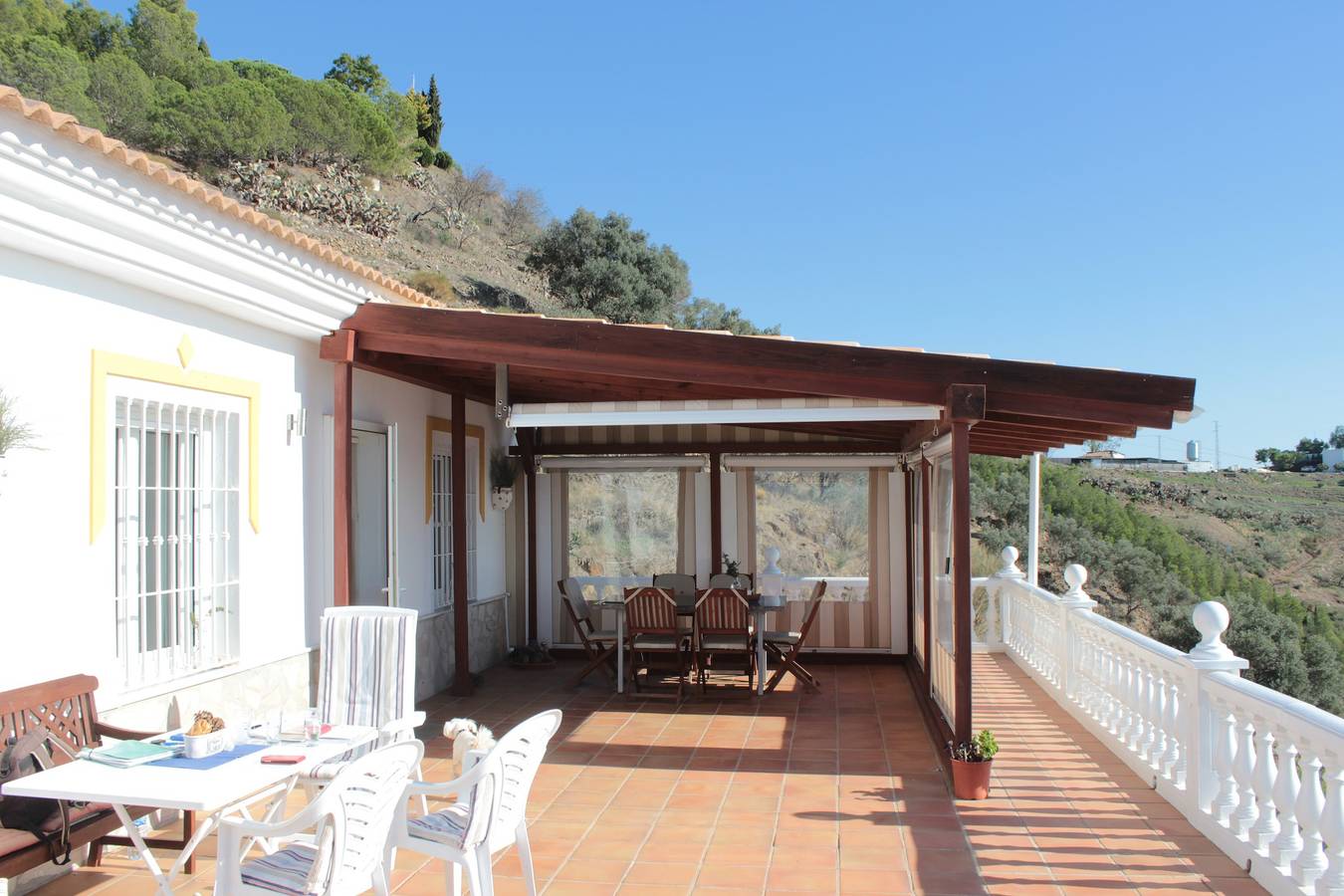 Feriehus for 4 personer med have in Arenas, Costa del Sol